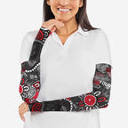 Personalized Essendon Bombers Arm Sleeves Aboriginal Dot Painting Graffiti Style