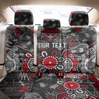 Personalized Essendon Bombers Back Car Seat Cover Aboriginal Dot Painting Graffiti Style