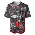 Personalized Essendon Bombers Baseball Jersey Aboriginal Dot Painting Graffiti Style
