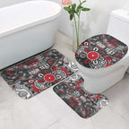Personalized Essendon Bombers Bathroom Set Aboriginal Dot Painting Graffiti Style