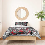 Personalized Essendon Bombers Bedding Set Aboriginal Dot Painting Graffiti Style