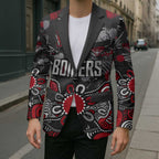 Personalized Essendon Bombers Blazer Aboriginal Dot Painting Graffiti Style
