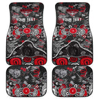 Personalized Essendon Bombers Car Mats Aboriginal Dot Painting Graffiti Style