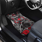 Personalized Essendon Bombers Car Mats Aboriginal Dot Painting Graffiti Style