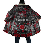 Personalized Essendon Bombers Cloak Aboriginal Dot Painting Graffiti Style