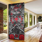 Personalized Essendon Bombers Door Cover Aboriginal Dot Painting Graffiti Style