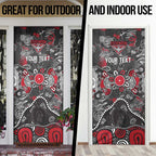 Personalized Essendon Bombers Door Cover Aboriginal Dot Painting Graffiti Style