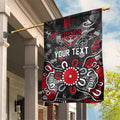 Personalized Essendon Bombers Garden Flag Aboriginal Dot Painting Graffiti Style