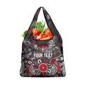 Personalized Essendon Bombers Grocery Bag Aboriginal Dot Painting Graffiti Style