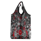 Personalized Essendon Bombers Grocery Bag Aboriginal Dot Painting Graffiti Style