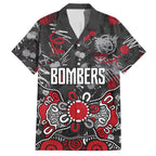 Personalized Essendon Bombers Hawaiian Shirt Aboriginal Dot Painting Graffiti Style