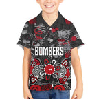 Personalized Essendon Bombers Hawaiian Shirt Aboriginal Dot Painting Graffiti Style