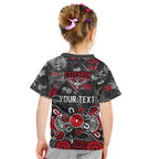 Personalized Essendon Bombers Kid T Shirt Aboriginal Dot Painting Graffiti Style