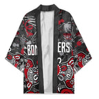 Personalized Essendon Bombers Kimono Aboriginal Dot Painting Graffiti Style
