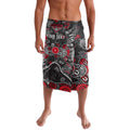 Personalized Essendon Bombers Lavalava Aboriginal Dot Painting Graffiti Style