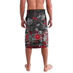 Personalized Essendon Bombers Lavalava Aboriginal Dot Painting Graffiti Style
