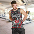 Personalized Essendon Bombers Men Tank Top Aboriginal Dot Painting Graffiti Style