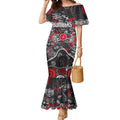 Personalized Essendon Bombers Mermaid Dress Aboriginal Dot Painting Graffiti Style