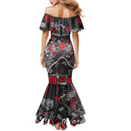 Personalized Essendon Bombers Mermaid Dress Aboriginal Dot Painting Graffiti Style