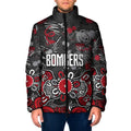 Personalized Essendon Bombers Padded Jacket Aboriginal Dot Painting Graffiti Style