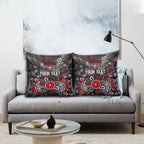 Personalized Essendon Bombers Pillow Cover Aboriginal Dot Painting Graffiti Style