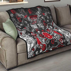 Personalized Essendon Bombers Quilt Aboriginal Dot Painting Graffiti Style