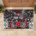 Personalized Essendon Bombers Rubber Doormat Aboriginal Dot Painting Graffiti Style