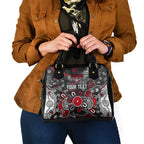 Personalized Essendon Bombers Shoulder Handbag Aboriginal Dot Painting Graffiti Style