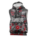 Personalized Essendon Bombers Sleeveless Hoodie Aboriginal Dot Painting Graffiti Style
