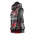 Personalized Essendon Bombers Sleeveless Hoodie Aboriginal Dot Painting Graffiti Style