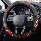 Essendon Bombers Steering Wheel Cover Aboriginal Dot Painting Graffiti Style