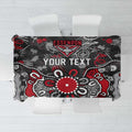 Personalized Essendon Bombers Tablecloth Aboriginal Dot Painting Graffiti Style