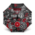 Personalized Essendon Bombers Umbrella Aboriginal Dot Painting Graffiti Style