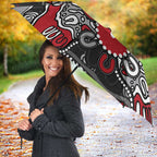 Personalized Essendon Bombers Umbrella Aboriginal Dot Painting Graffiti Style