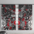 Personalized Essendon Bombers Window Curtain Aboriginal Dot Painting Graffiti Style