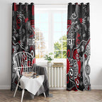 Personalized Essendon Bombers Window Curtain Aboriginal Dot Painting Graffiti Style