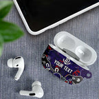 Personalized Fremantle Dockers AirPods Case Aboriginal Dot Painting Graffiti Style
