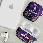 Personalized Fremantle Dockers AirPods Case Aboriginal Dot Painting Graffiti Style