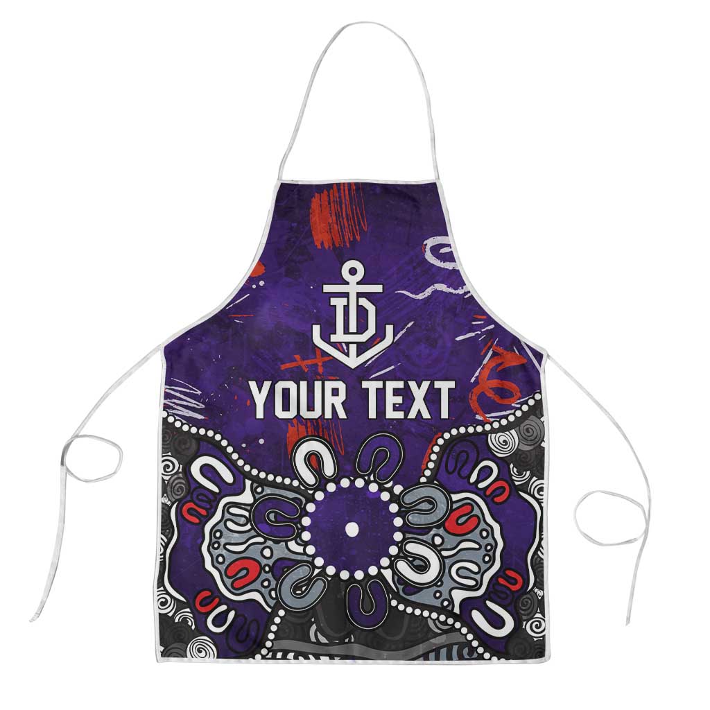 Personalized Fremantle Dockers Apron Aboriginal Dot Painting Graffiti Style