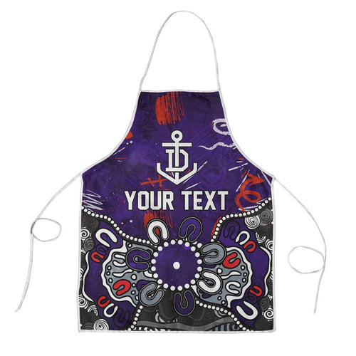 Personalized Fremantle Dockers Apron Aboriginal Dot Painting Graffiti Style