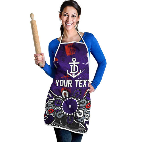 Personalized Fremantle Dockers Apron Aboriginal Dot Painting Graffiti Style