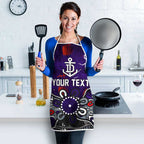 Personalized Fremantle Dockers Apron Aboriginal Dot Painting Graffiti Style