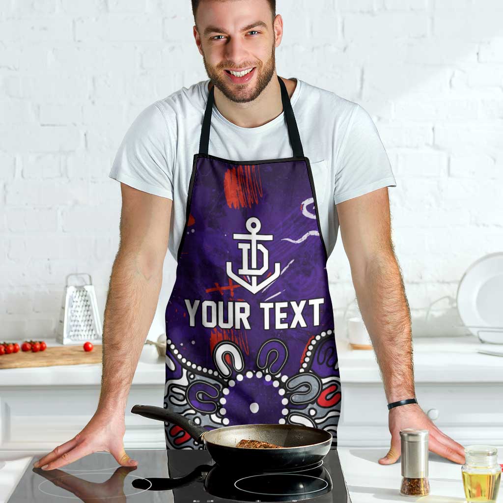Personalized Fremantle Dockers Apron Aboriginal Dot Painting Graffiti Style