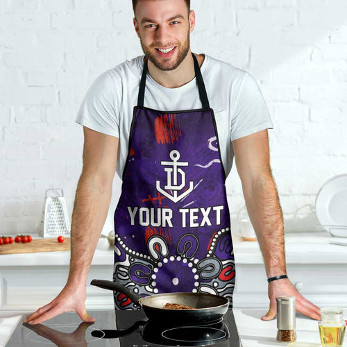 Personalized Fremantle Dockers Apron Aboriginal Dot Painting Graffiti Style