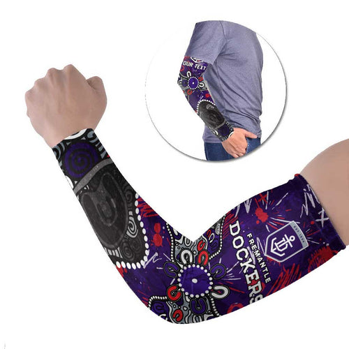 Personalized Fremantle Dockers Arm Sleeves Aboriginal Dot Painting Graffiti Style