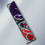 Personalized Fremantle Dockers Auto Sun Shade Aboriginal Dot Painting Graffiti Style
