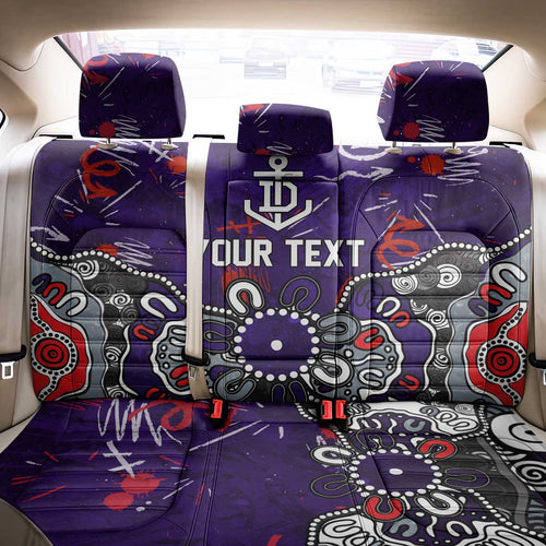 Personalized Fremantle Dockers Back Car Seat Cover Aboriginal Dot Painting Graffiti Style