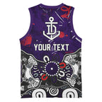 Personalized Fremantle Dockers Basketball Jersey Aboriginal Dot Painting Graffiti Style
