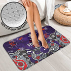 Personalized Fremantle Dockers Bathroom Set Aboriginal Dot Painting Graffiti Style