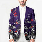 Personalized Fremantle Dockers Blazer Aboriginal Dot Painting Graffiti Style